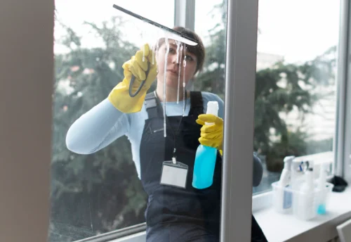 Nettoyage de vitres intérieures et extérieures aux Côtes-d'Arey
